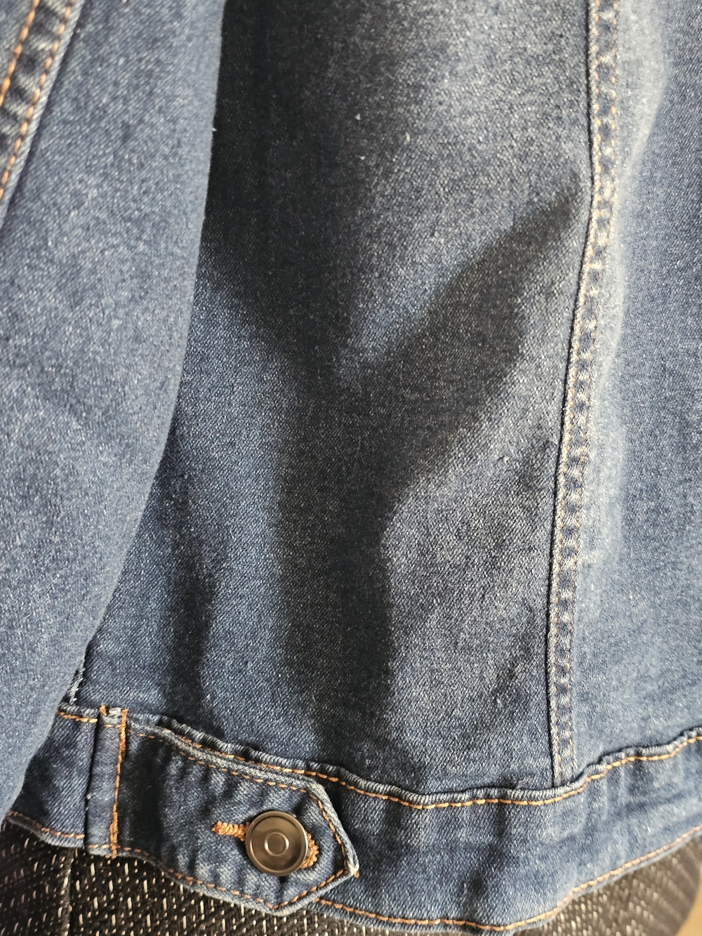 ❗️ Women’s Blue MOTO Denim Jacket - Classic Trucker DISTRESED Style ❗️ - Picture 8 of 13